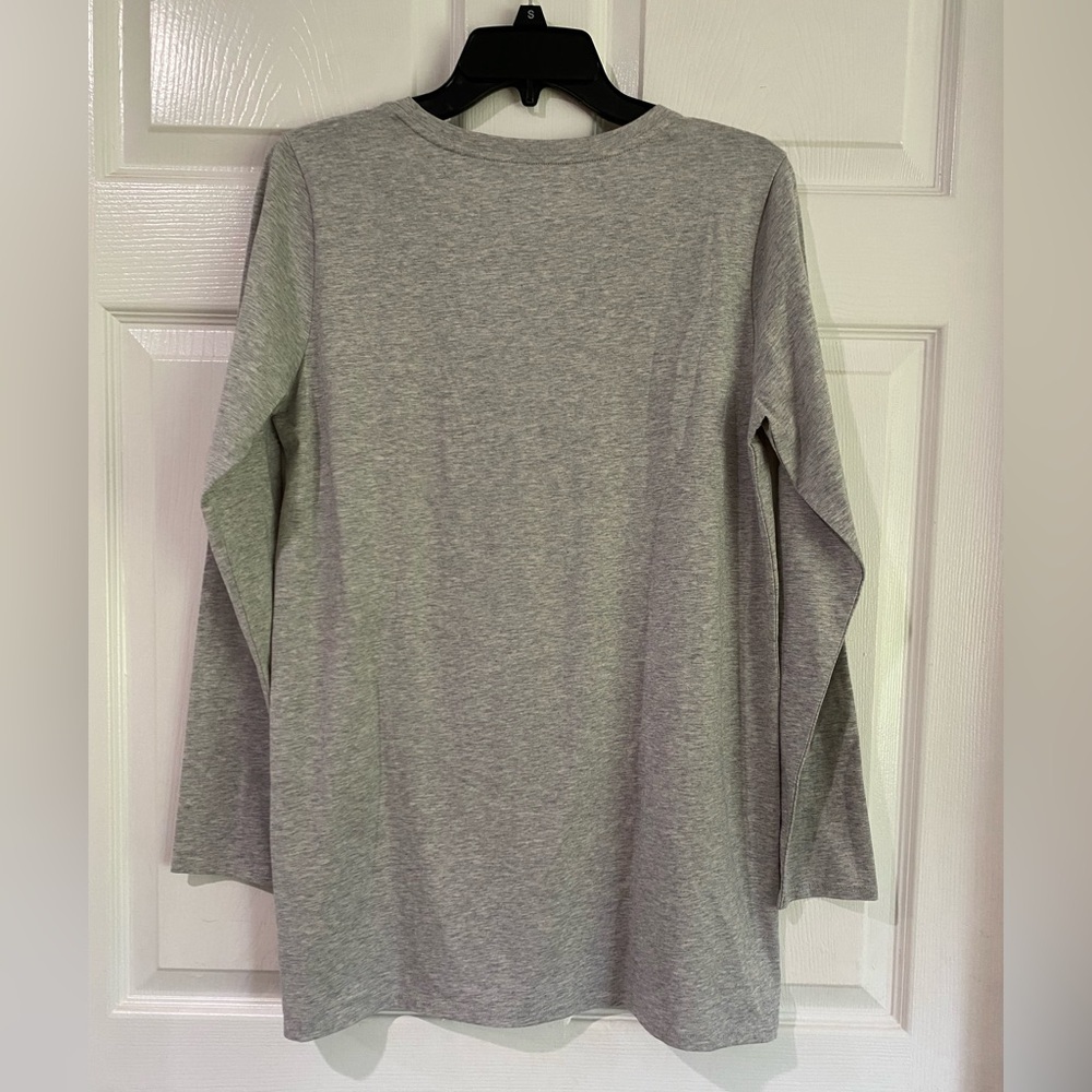 Soft Surroundings Gray Long Sleeve Layering Tunic Top Women's Size Medium - Picture 6 of 10